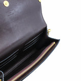 thumbnail Rossmore Mm Purple Python Skin Leather Clutch ghw - L'UXE LINK