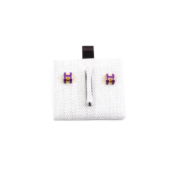pop h mini earring purple ghw