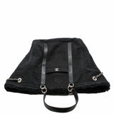 thumbnail Tote bag in large size fabric black with phw serial 25 - L'UXE LINK