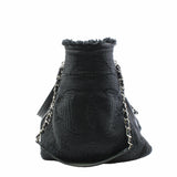 thumbnail Tote bag in large size fabric black with phw serial 25 - L'UXE LINK