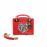 thumbnail mini lady heart embroidery red light ghw - L'UXE LINK