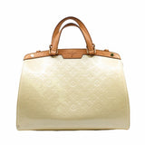 thumbnail Brea Blanc Corail Monogram Vernis Patent Leather White - L'UXE LINK