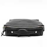 thumbnail men large top handle bag in leather gray - L'UXE LINK