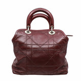 thumbnail dark red lamb skin tote with strap phw - L'UXE LINK