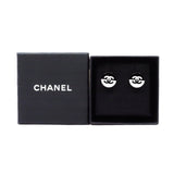 thumbnail circle earring in black/white - L'UXE LINK