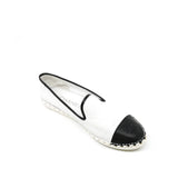thumbnail espadrille in leather white/black 37.5 - L'UXE LINK