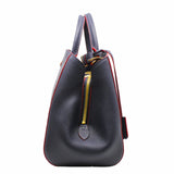 thumbnail montaigne tote medium leather navy ghw - L'UXE LINK