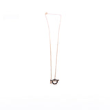 thumbnail finesse black diamond necklace in 18k wg - L'UXE LINK