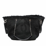 thumbnail Tote bag in large size fabric black with phw serial 25 - L'UXE LINK