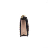 thumbnail j'a flap chian bag with beads embroidary in beige hw - L'UXE LINK