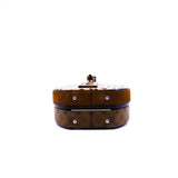 thumbnail Petite Boite Chapeau in monogram/leopard print - L'UXE LINK
