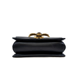 thumbnail bee mix color flap bag with fabric strap - L'UXE LINK