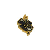 thumbnail perfurm bottle brooch in leather black - L'UXE LINK