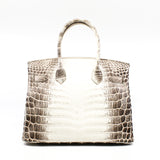 thumbnail BIRKIN 30 BLANC HIMALAYA NILOTICUS CROCODILE phw stamp T - L'UXE LINK