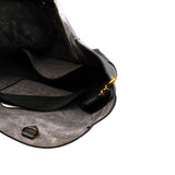 thumbnail Seau Sangle leather tote in dark grey ghw ghw - L'UXE LINK