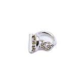 thumbnail Croisette ring, large model in silver #52 21X38xxxx - L'UXE LINK