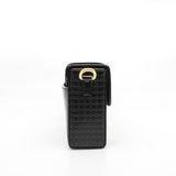 thumbnail motntaigne 30 mini black gride printed ghw - L'UXE LINK