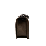 thumbnail leboy large quilted in calfskin grey/brown aged hw seri 18 - L'UXE LINK