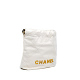 thumbnail small 22 in leather white ghw#J4X11xxx - L'UXE LINK