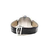 thumbnail ballon bleu 40MM, AUTOMATIC steel black leather sbb0039 - L'UXE LINK