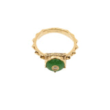 thumbnail 18k green diamond ring - L'UXE LINK