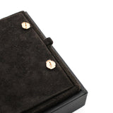 thumbnail Vertige Cœur double one little diamond 18k rg earring - L'UXE LINK