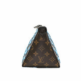 thumbnail Monogram Tuffetage Triangle Messenger Turquoise rrp3950 - L'UXE LINK