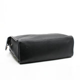 thumbnail men large top handle bag in leather gray - L'UXE LINK