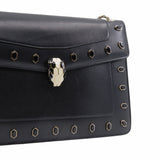 thumbnail flap chain bag leather black - L'UXE LINK