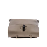 thumbnail grey leather top handle flap bag - L'UXE LINK