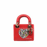 thumbnail mini lady heart embroidery red light ghw - L'UXE LINK