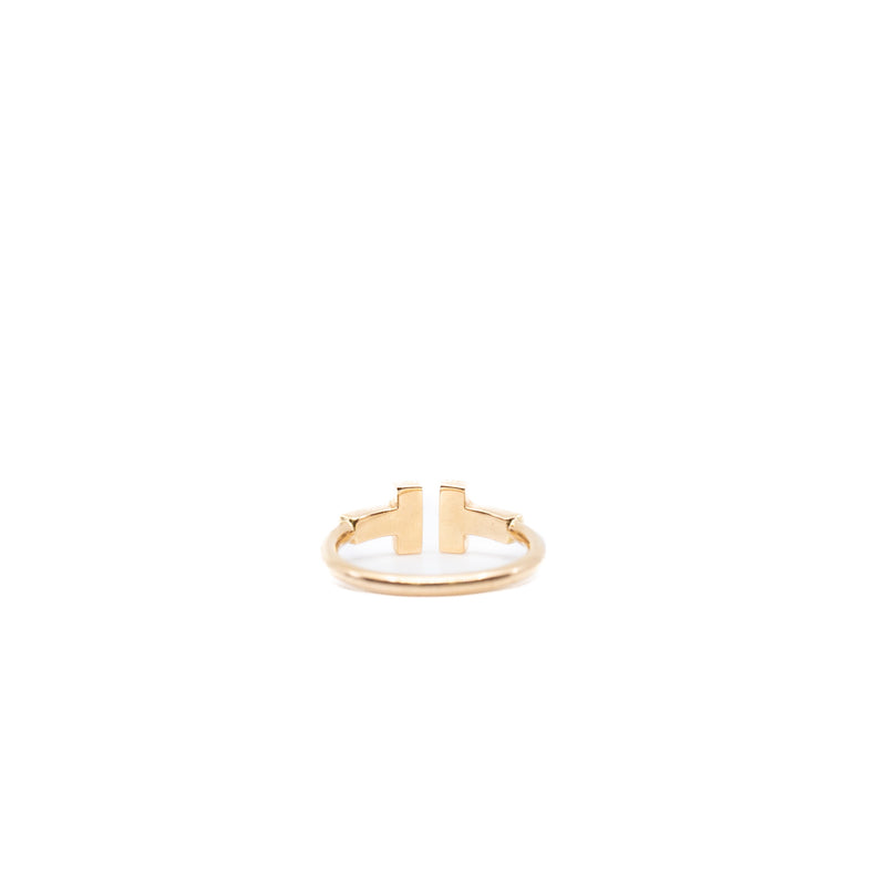t wire diamond ring in 18k rg #4.5 rrp 4150