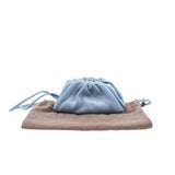 thumbnail Mini Pouch leather blue - L'UXE LINK