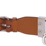 thumbnail brown chain with leather wide bracelet rrp2105 - L'UXE LINK