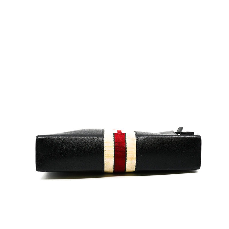 man clutch with gucci leather in leather black