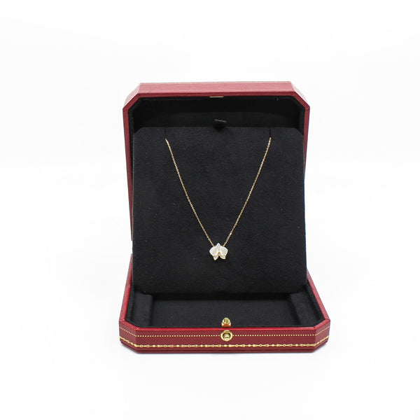 necklace yg mother of pearl flower cez595