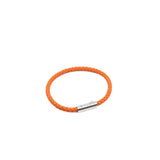 thumbnail Goliath bracelet in leather orange phw - L'UXE LINK