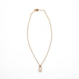 thumbnail neckalce Amulettes Cadenas lock pink H 18 k lock seri 20 - L'UXE LINK
