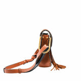 thumbnail hudson shoulder bag small brown ghw - L'UXE LINK