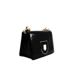 thumbnail mini ama with sequin buckle in patent black ghw 2016 - L'UXE LINK