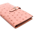 thumbnail bearn long wallet nude ostrich ghw x stamp - L'UXE LINK