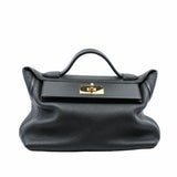 thumbnail 2424 small tc leather black ghw - L'UXE LINK