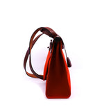 thumbnail herbag zip 31 in fabric capucine/rouge H phw Y stamp - L'UXE LINK