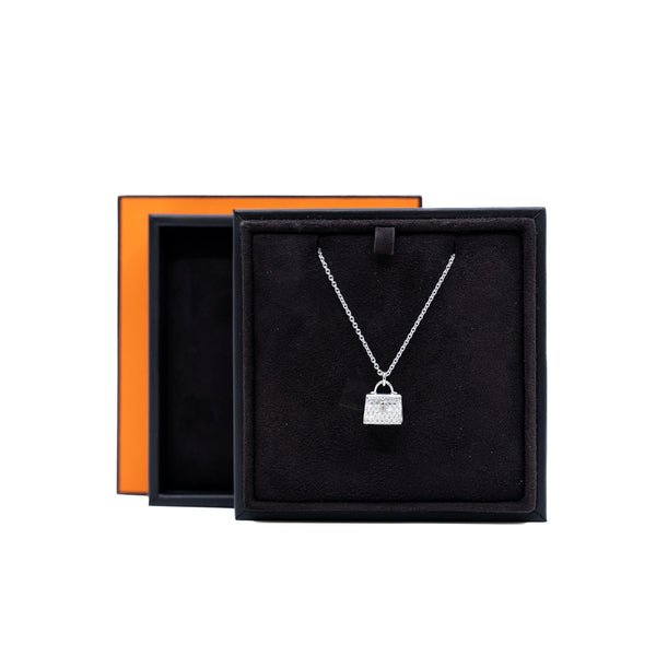 kelly full diamonds necklace 18k wg seri B02200335311