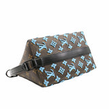 thumbnail Monogram Tuffetage Triangle Messenger Turquoise rrp3950 - L'UXE LINK