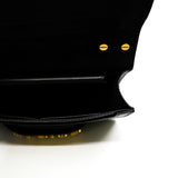 thumbnail medium j'a dior chain bag in leather black ghw - L'UXE LINK