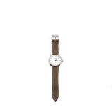 thumbnail Arceau watch large model 36mm steel with etoupe strap - L'UXE LINK
