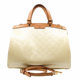 thumbnail Brea Blanc Corail Monogram Vernis Patent Leather White - L'UXE LINK