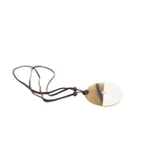 thumbnail necklace ox horn and white phw round with strap - L'UXE LINK