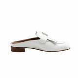thumbnail mules H sliper white phw - L'UXE LINK